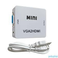 Mini VGA to HDMI Converter 3.5 Audio Video