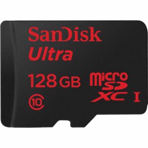 Sandisk 128GB Ultra MicroSDXC Class 10 Memory Card